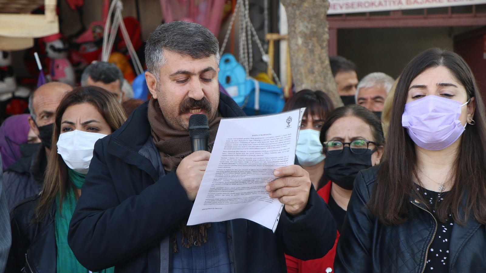 Batman'da HDP'den 4 Kasım protestosu