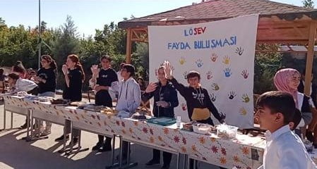 Öğrenciler Batman'ın Bekirhan beldesinde LÖSEV haftasına yürüyüş ile dikkat çekti