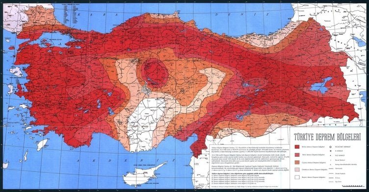 deprem haritası