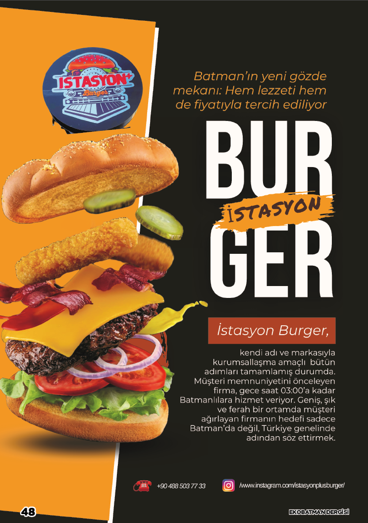 İstasyon Burger'da kalite yüksek fiyatlar ise düşük