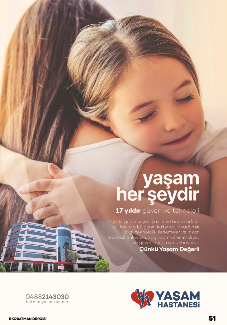 Yaşam Hastanesi Ekobatman dergisinde