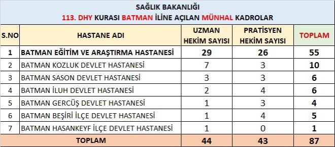 Nasıroğlu'nun girişimleri sonuç verdi: 87 doktorun ataması yapıldı