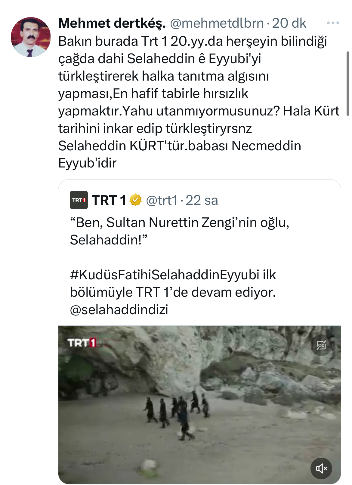 TRT’in Selahaddin Eyyubi dizisi Kürtleri kızdırdı