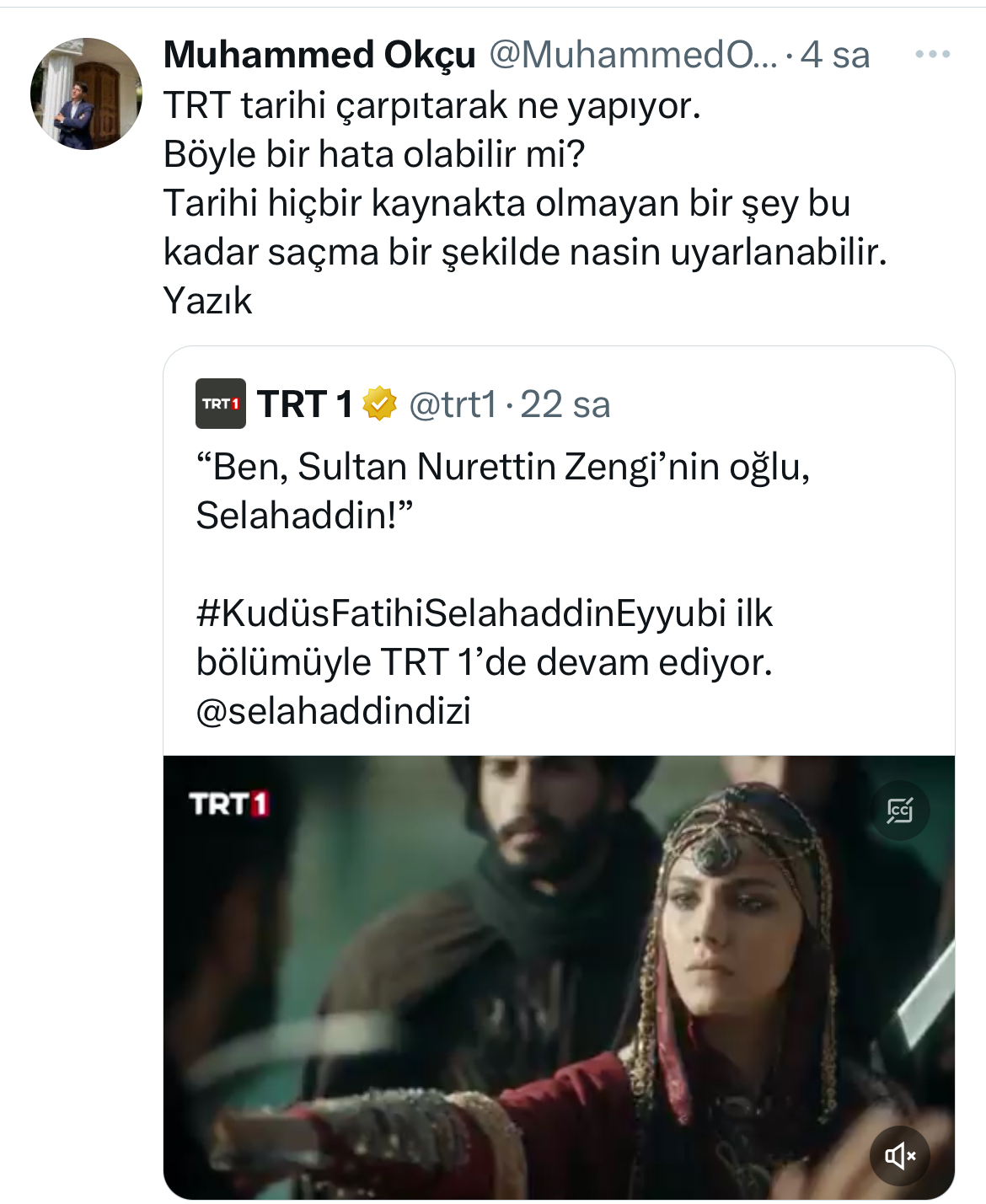 TRT’in Selahaddin Eyyubi dizisi Kürtleri kızdırdı