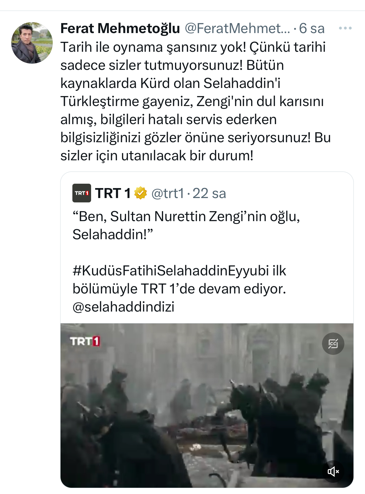 TRT’in Selahaddin Eyyubi dizisi Kürtleri kızdırdı