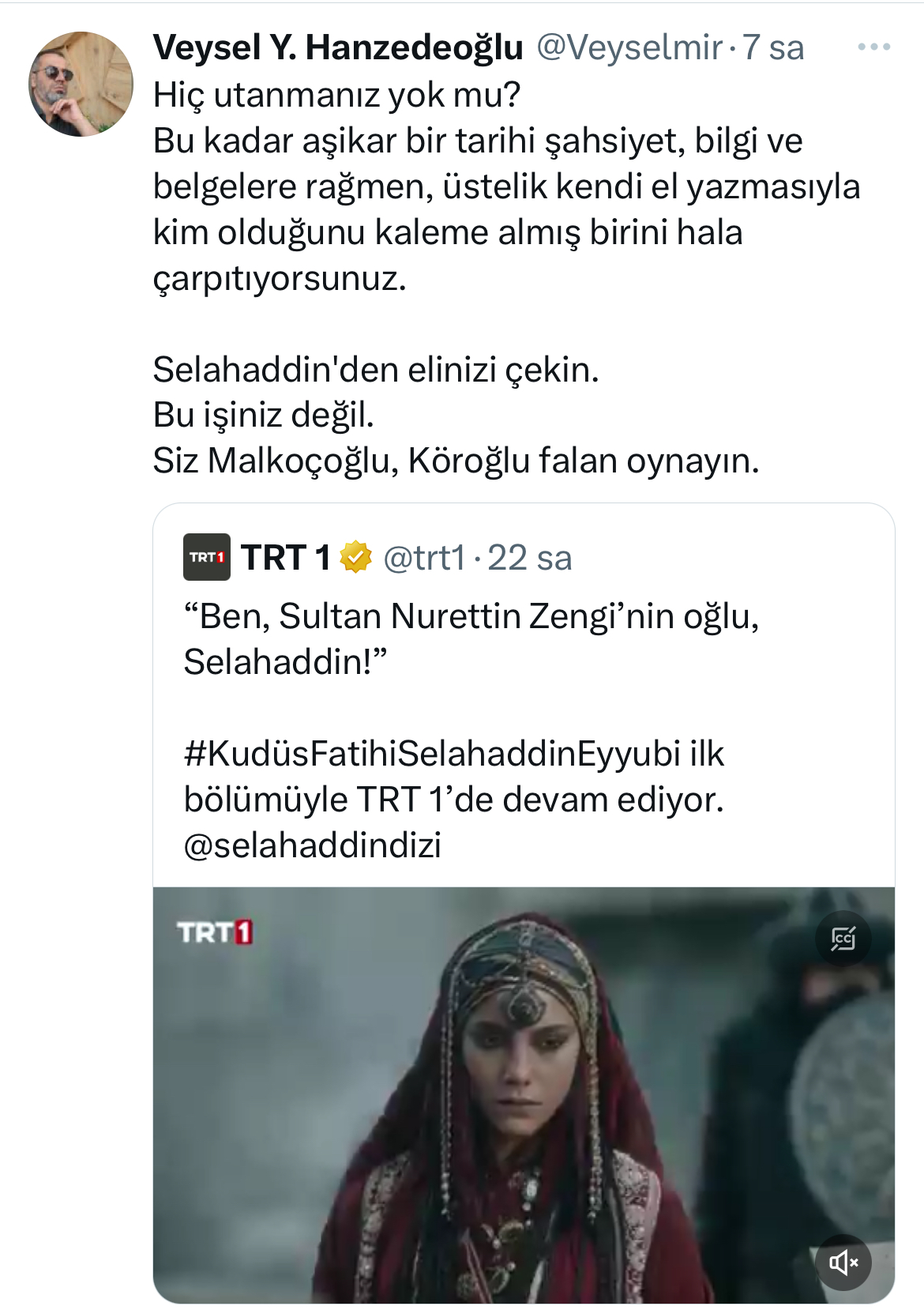 TRT’in Selahaddin Eyyubi dizisi Kürtleri kızdırdı