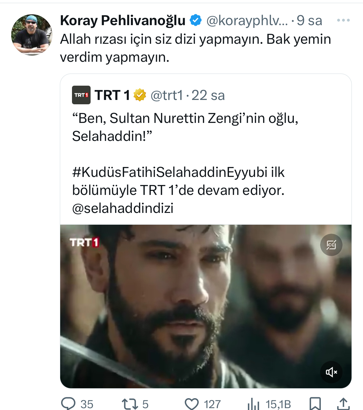 TRT’in Selahaddin Eyyubi dizisi Kürtleri kızdırdı