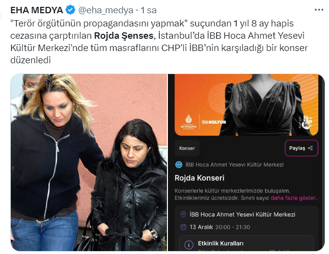 Milliyetçi çevreler şimdi de Kürt sanatçı Rojda Şenses’i hedef almaya başladı