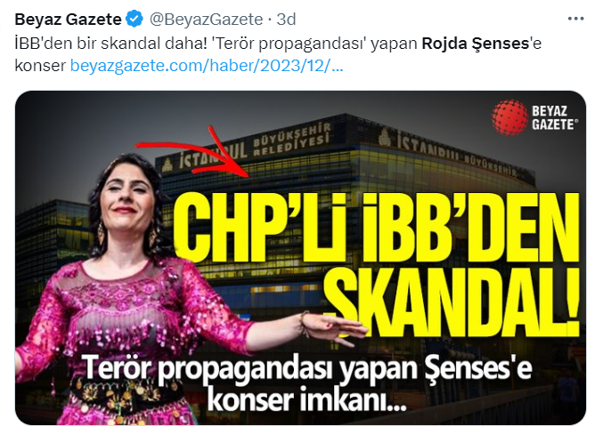 Milliyetçi çevreler şimdi de Kürt sanatçı Rojda Şenses’i hedef almaya başladı