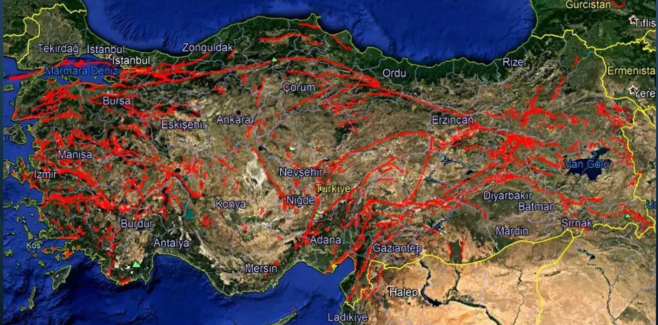 deprem diri fay haritası