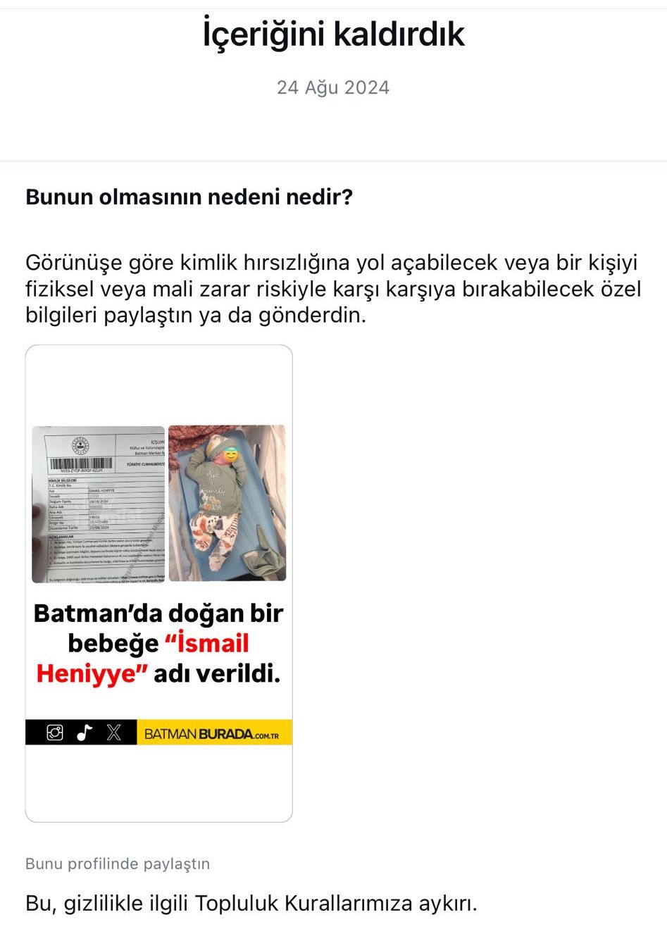 Batman Burada'nın İçeriği Instagram Tarafından Haksız Yere Kaldırılınca CİMER'e Şikayet Edildi